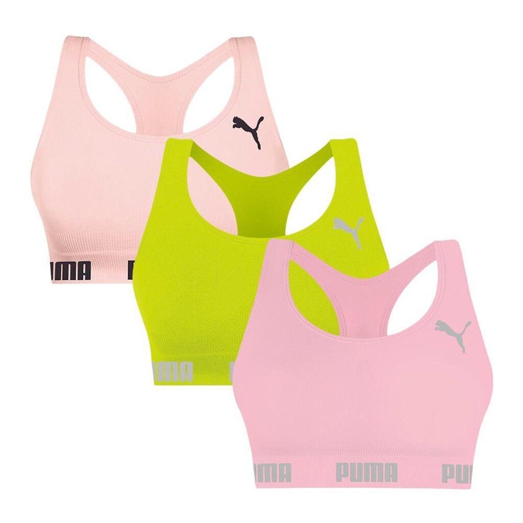 Kit 3 Tops Puma Nadador Sem Costura Feminino