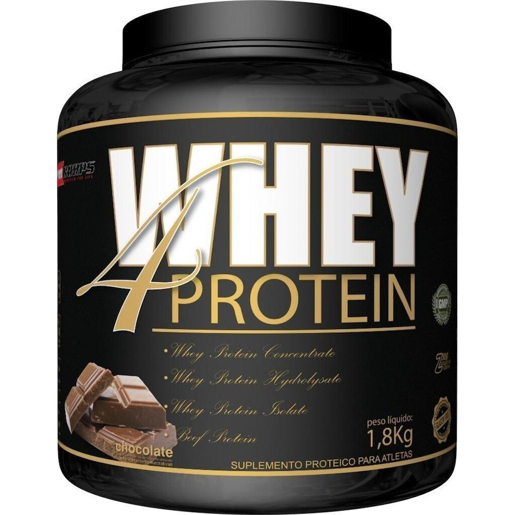 Kit 3 Whey 4 Protein 1,8kg + 3 L Carnitina + 4 Creatina 100g