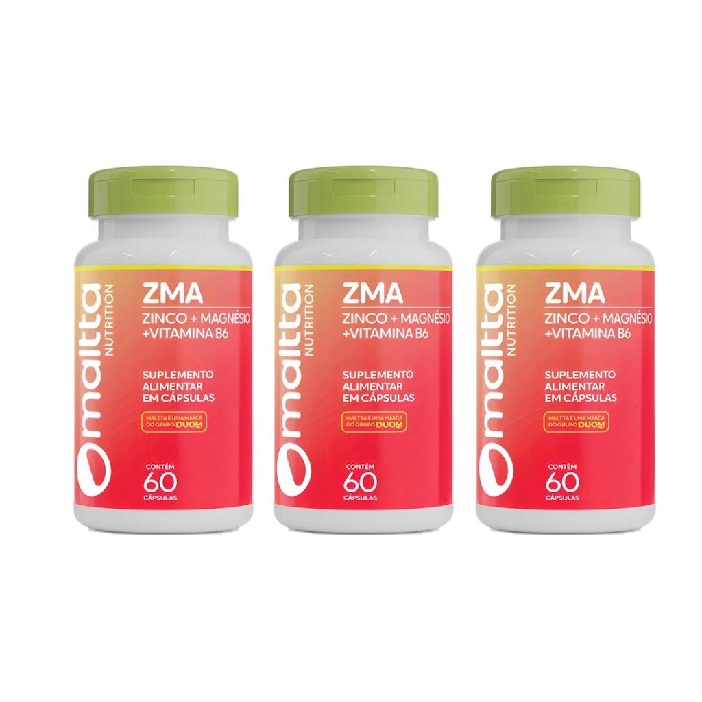 Kit 3 ZMA 3x60 cápsulas Maltta Nutrition