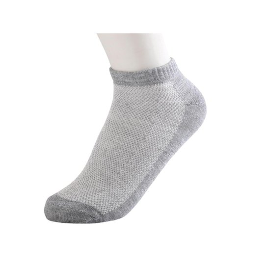 Kit 30 Meias Soquete Sapatilha Cano Curto Baixo Masculina Feminina - Cinza Menor preço em Kit 30 Meias Soquete Sapatilha Cano Curto Baixo Masculina Feminina - Cinza