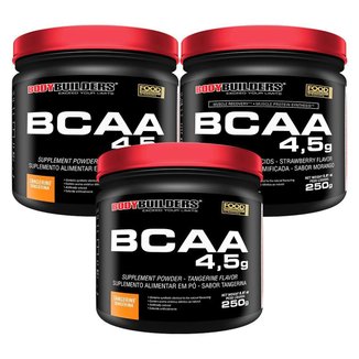 KIT 3x BCAA 4.5g Powder 250g - Bodybuilders