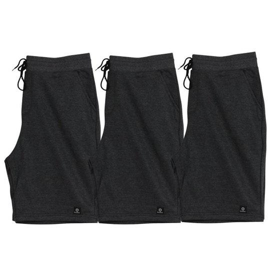Kit 3x Bermuda de Moletom Dooker Basic Masculina - Chumbo é ruim? Kit 3x Bermuda de Moletom Dooker Basic Masculina - Chumbo é boa?