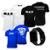 Kit 3x Camiseta Max Titanium Preta + Branca + Azul Pro Fit Blusa Roupa - Preto+Branco