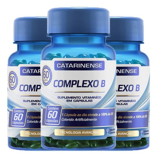 Kit 3x Complexo B 60 cápsulas - Catarinense é ruim? Kit 3x Complexo B 60 cápsulas - Catarinense é boa?