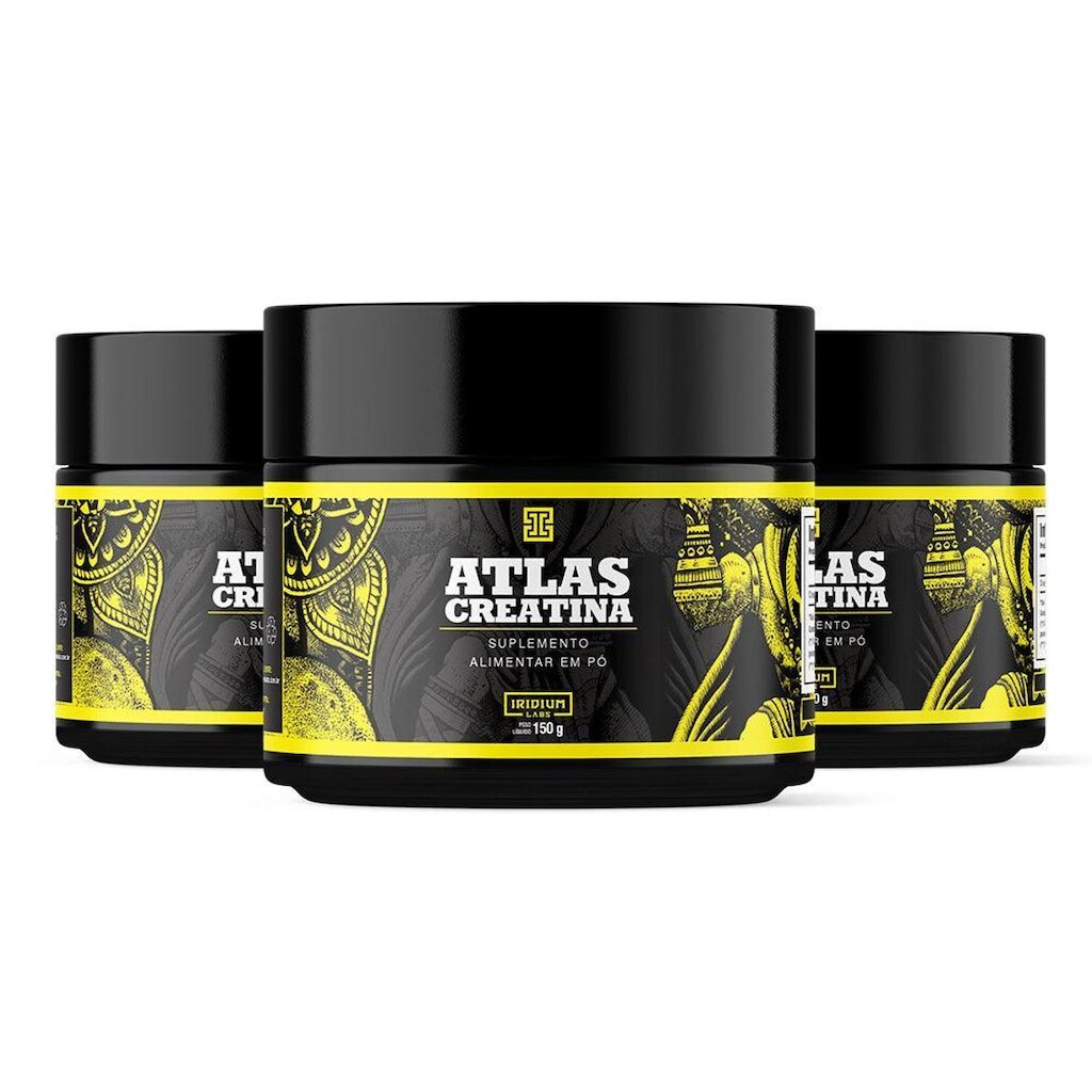 Kit 3x Creatina Atlas150g - Iridium Labs