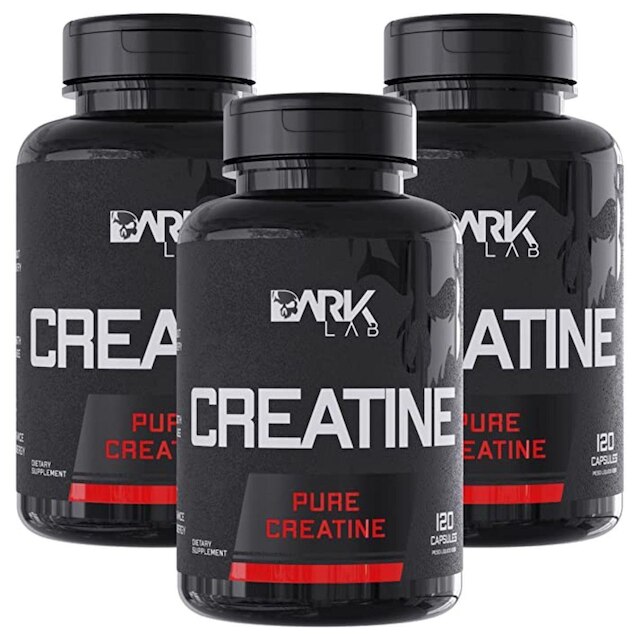 Kit 3x Creatina Pura 120 Caps Dark Lab
