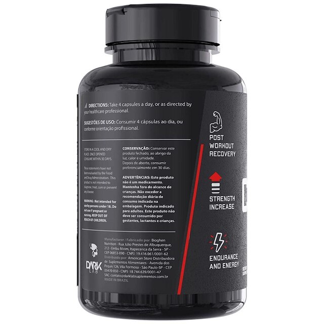 Kit 3x Creatina Pura 120 Caps Dark Lab