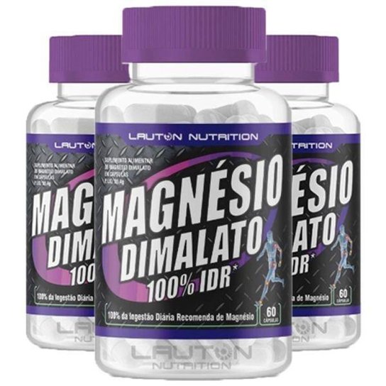 Kit 3x Magnésio Dimalato Lauton é ruim? Kit 3x Magnésio Dimalato Lauton é boa?