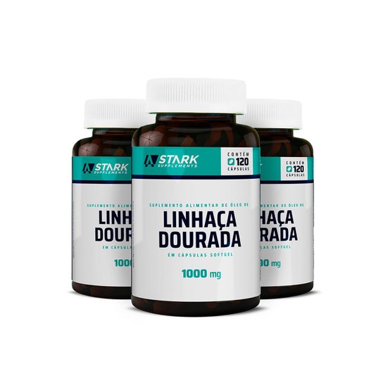 Kit 3x Óleo de Linhaça Dourada Stark Supplements 1000 mg - 120 cápsulas é ruim? Kit 3x Óleo de Linhaça Dourada Stark Supplements 1000 mg - 120 cápsulas é boa?