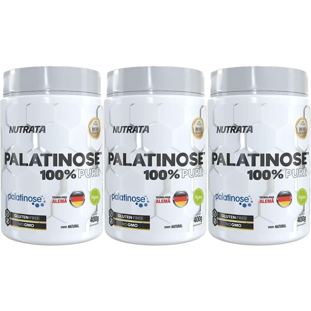 Kit 3X Palatinose - 400g Natural - Nutrata