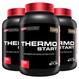 Kit 3x Pré-Treino - Thermo Start 100Caps - Bodybuilders