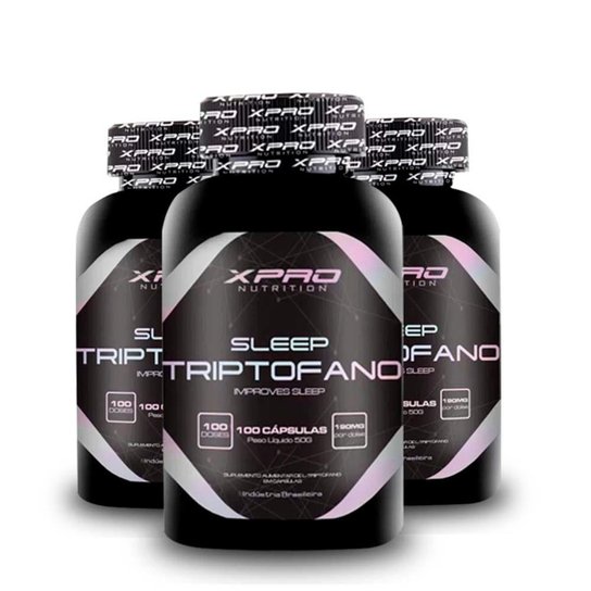 Kit 3x Triptofano Sleep Para o Sono 100 caps - XPRO Nutrition é boa?