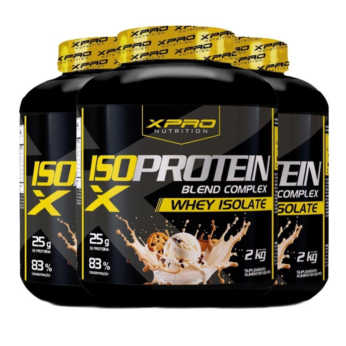 Kit 3x Whey Protein Isolado 2Kg XPRO