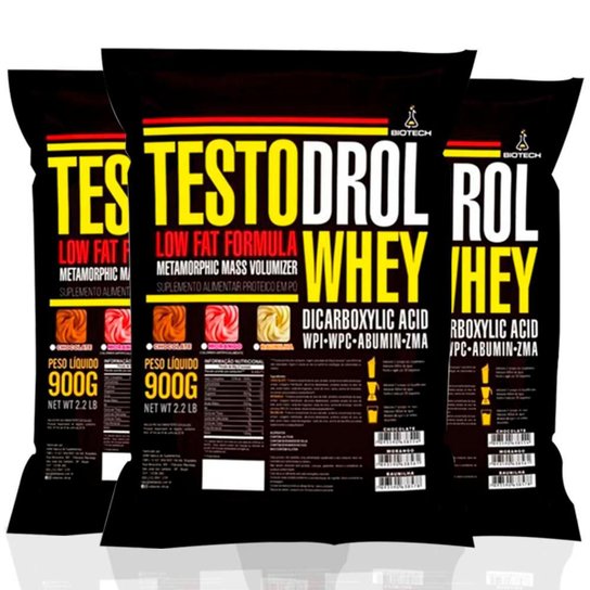 Kit 3x Whey Protein Testodrol 100% + WPI 900g - Biotech é ruim? Kit 3x Whey Protein Testodrol 100% + WPI 900g - Biotech é boa?
