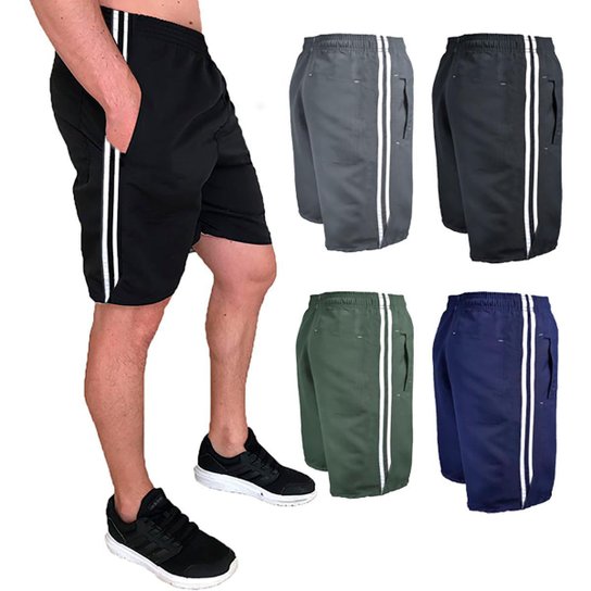 Kit 4 Bermuda Masculina Tactel 3 Bolsos Academia Praia Corrida - Mescla Menor preço em Kit 4 Bermuda Masculina Tactel 3 Bolsos Academia Praia Corrida - Mescla