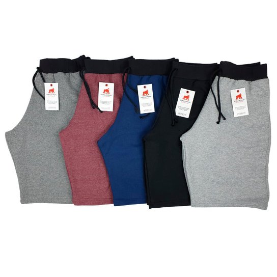 Kit 4 Bermudas de Moletom Masculina Gorilla Wear Academia Treino - Sortido Menor preço em Kit 4 Bermudas de Moletom Masculina Gorilla Wear Academia Treino - Sortido