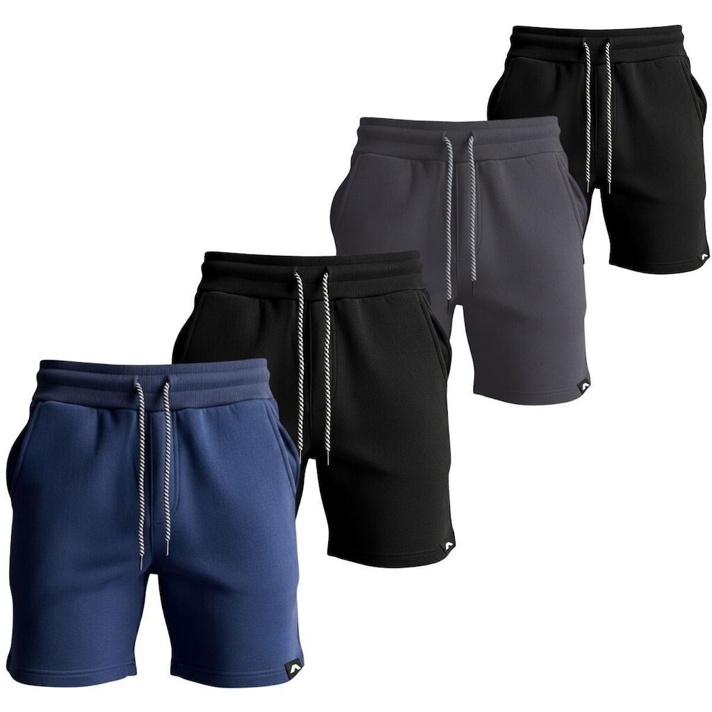 Kit 4 Bermudas Moletom Short Masculino Casual Dagg