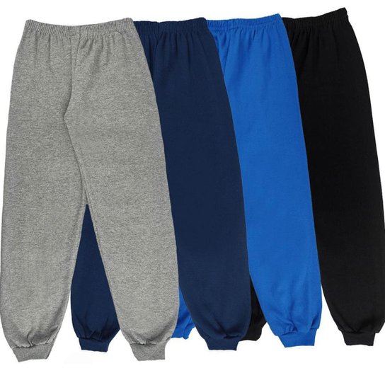 Kit 4 Calça De Moletom Infantil Menino Flanelado Básico Liso - Sortido é ruim? Kit 4 Calça De Moletom Infantil Menino Flanelado Básico Liso - Sortido é boa?