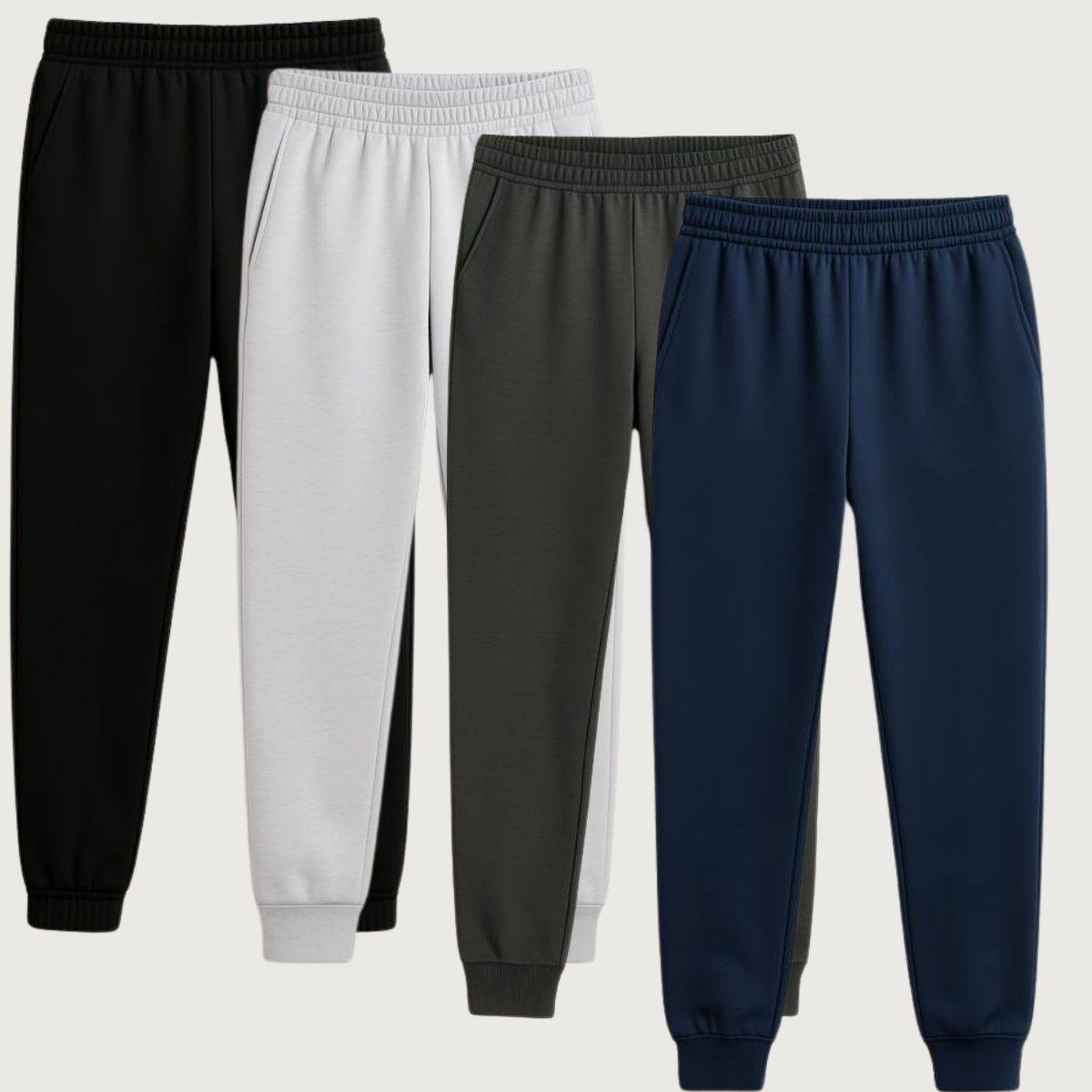 Kit 4 Calça Jogger Masculina Moletom