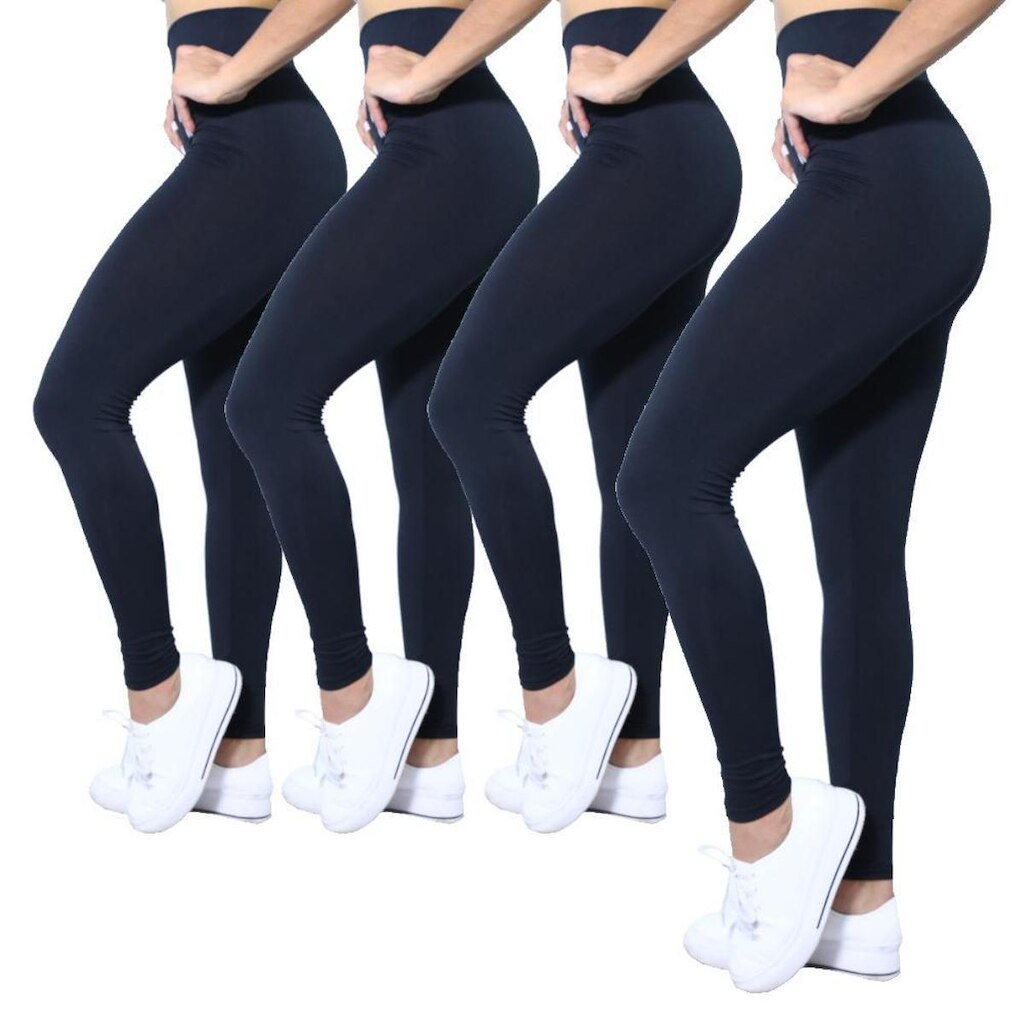 Kit 4 Calças Legging Heide Ribeiro Suplex Cintura Alta