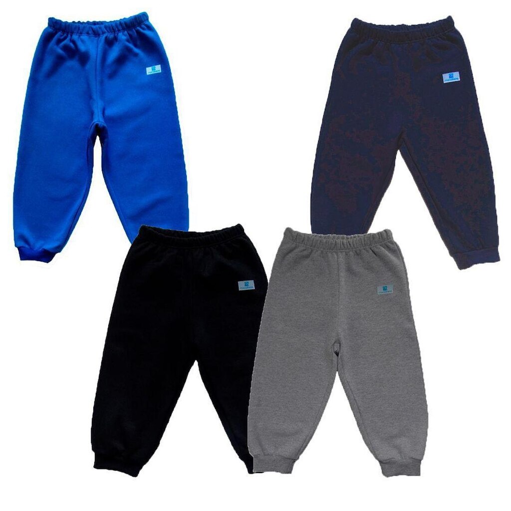 Kit 4 Calças Manabana Moletom Flanelado Roupa Bebe 1 2 3 E 4