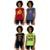 Kit 4 Camisa Babylook MXD Conceito Casual Fitness Cores Básicas e Estampas Diversas - Azul Piscina