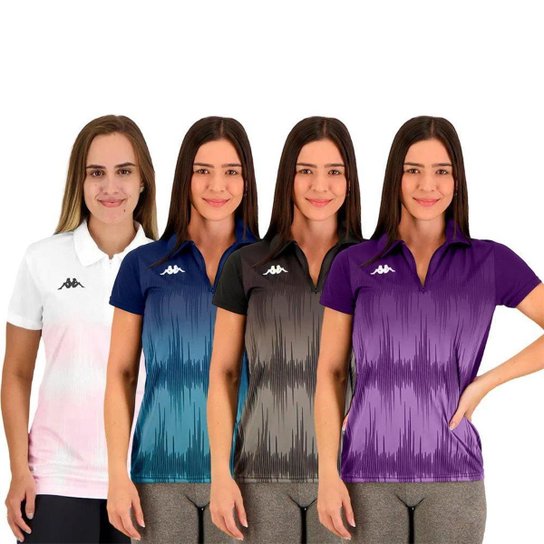 Kit 4 Camisas Polo Kappa Eloise Feminina