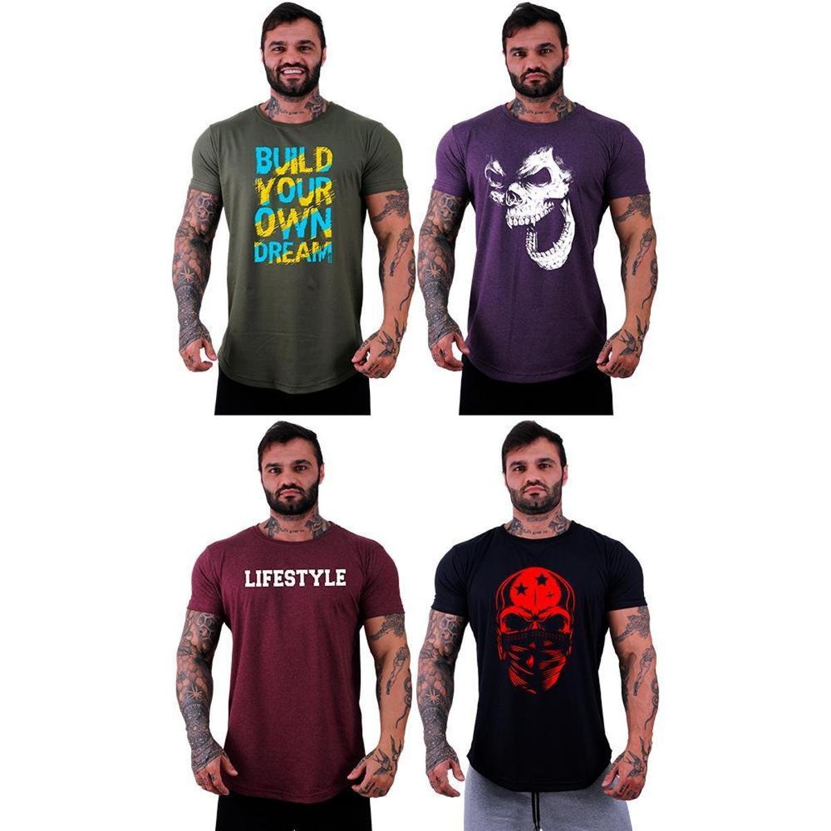 Kit 4 Camiseta Longline Masculina MXD Conceito Básico Sport Fitness Silk Screen é ruim? Kit 4 Camiseta Longline Masculina MXD Conceito Básico Sport Fitness Silk Screen é boa?