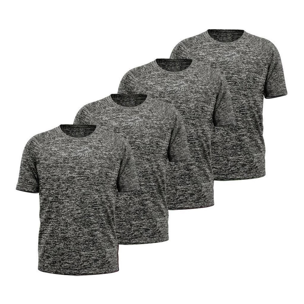 Kit 4 Camisetas Dry Alpha Co Masculina