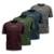 Kit 4 Camisetas Dry Alpha Co Masculina - Cinza+vinho