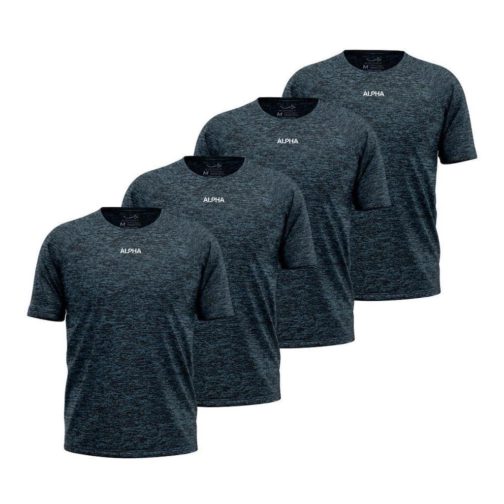 Kit 4 Camisetas Dry Alpha Masculina