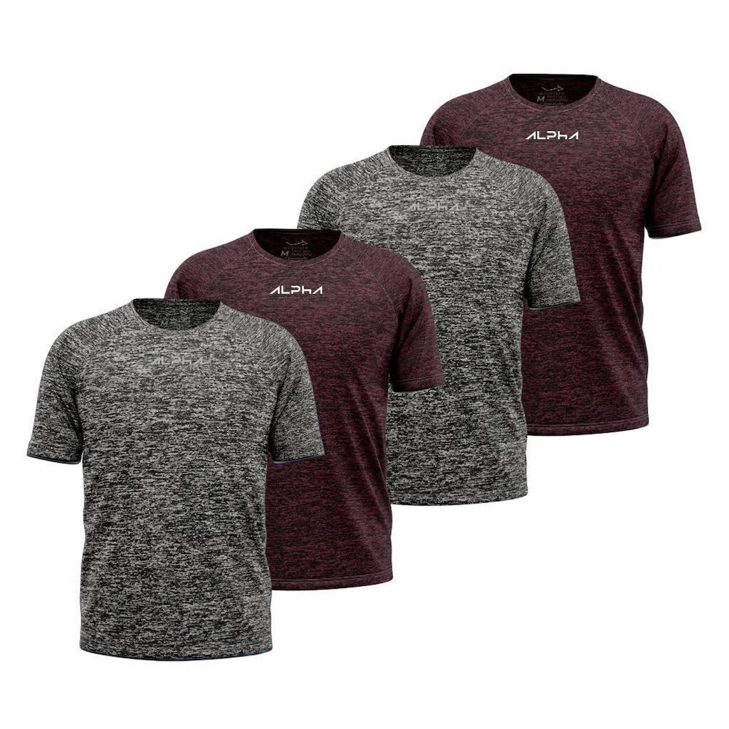 Kit 4 Camisetas Dry Alpha Masculina