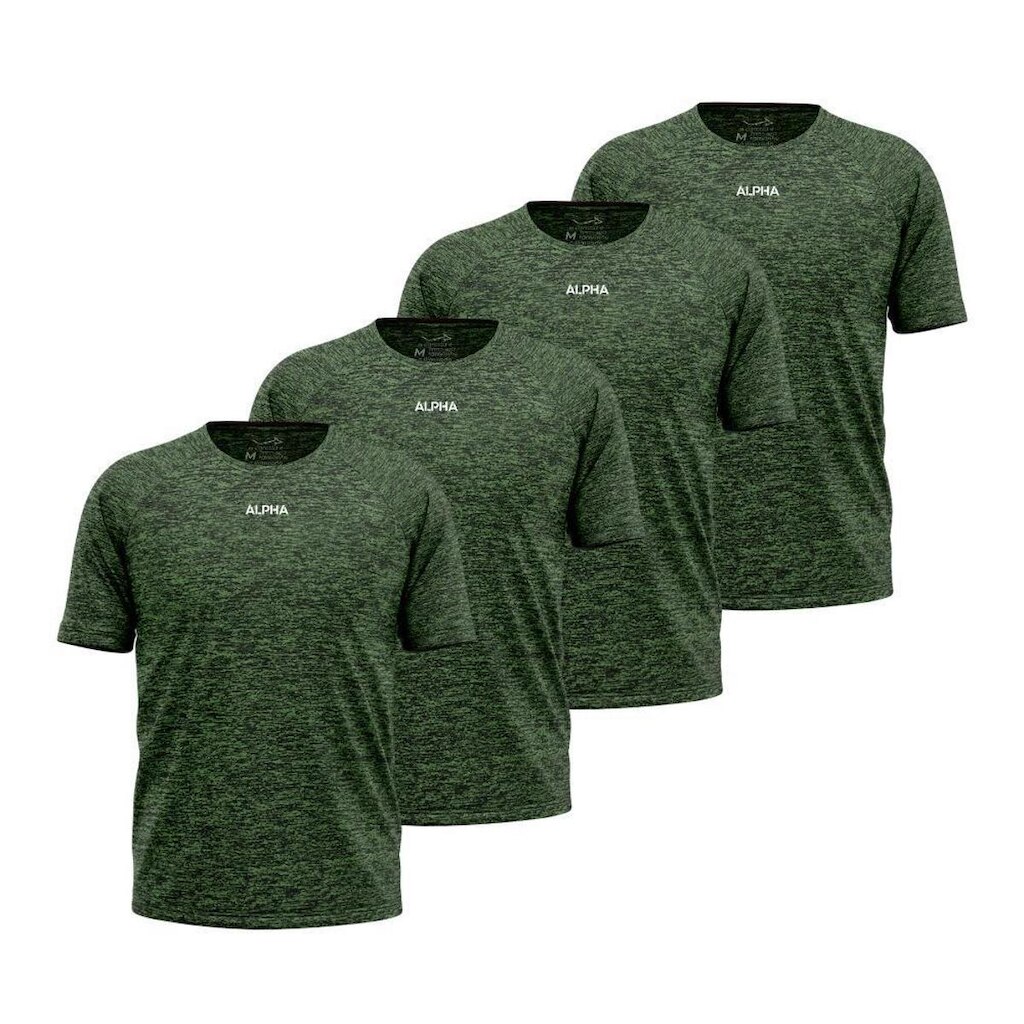 Kit 4 Camisetas Dry Alpha Masculina