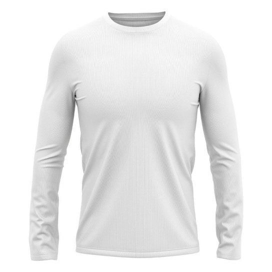 Kit 4 Camisetas Manga Longa Masculino Dry Lisa Treino