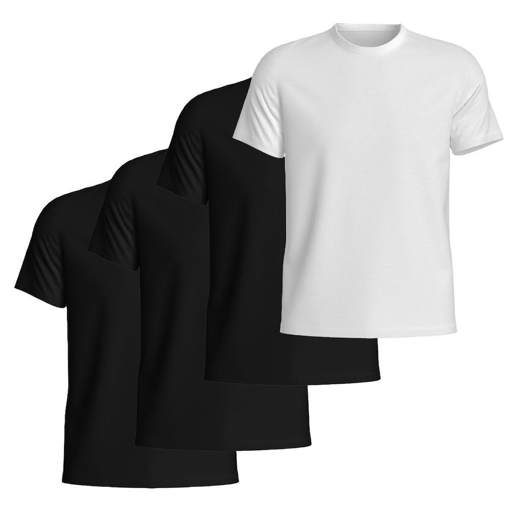 Kit 4 Camisetas Masculina Lisa Algodão Manga Curta Básica Confortável