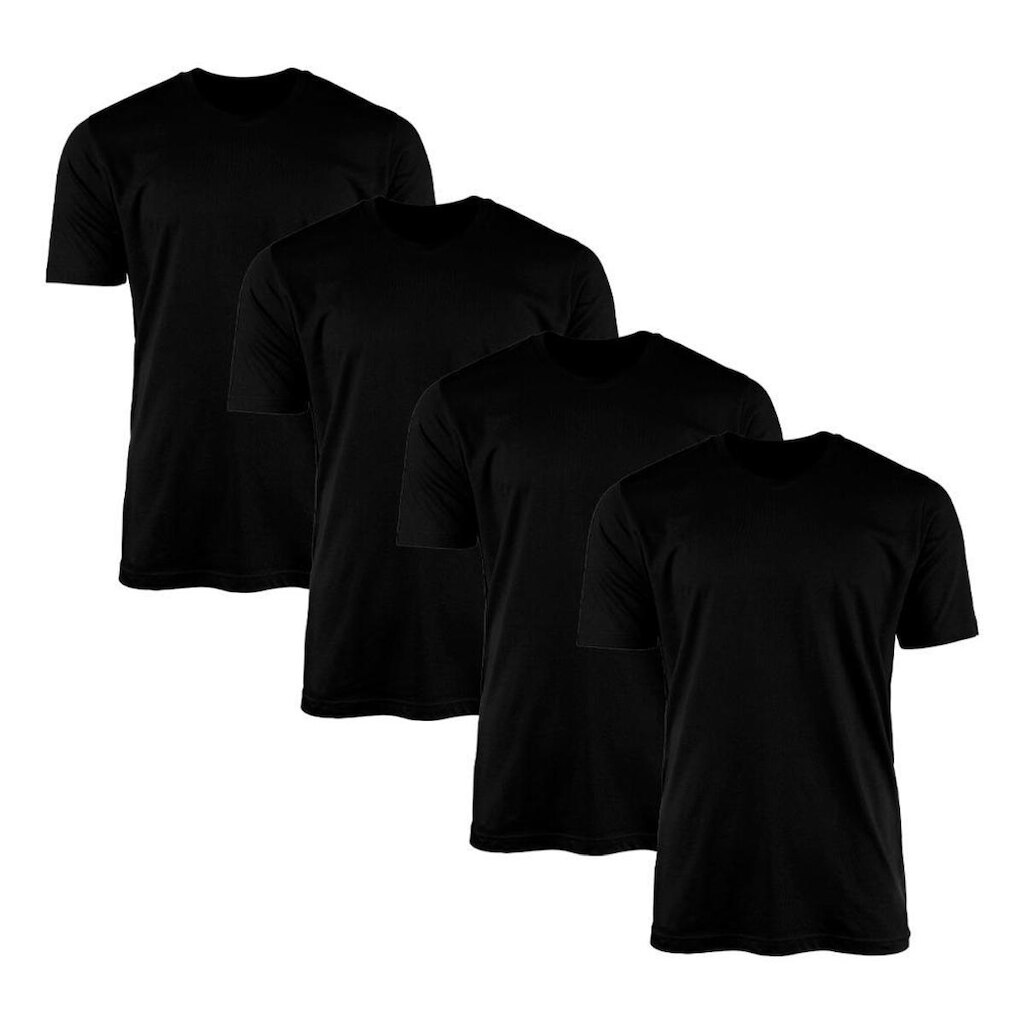 Kit 4 Camisetas Masculina Lisa Básica 100% Algodão