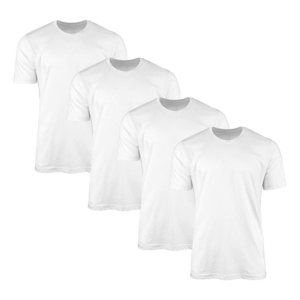 Kit 4 Camisetas Masculina Lisa Básica 100% Algodão