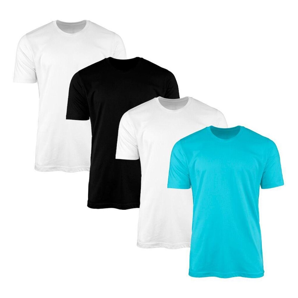 Kit 4 Camisetas Masculina Lisa Básica 100% Algodão