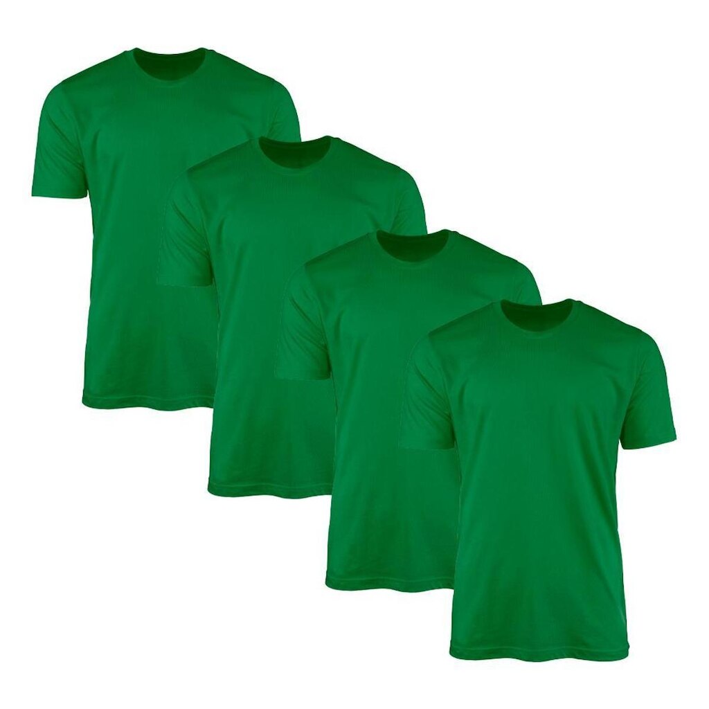 Kit 4 Camisetas Masculina Lisa Básica 100% Algodão