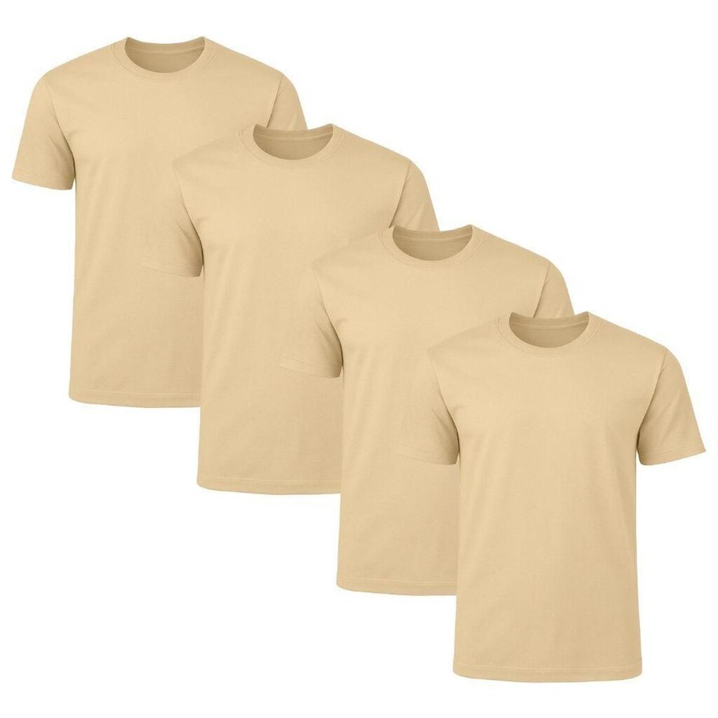 Kit 4 Camisetas Masculina Lisa Básica 100% Algodão