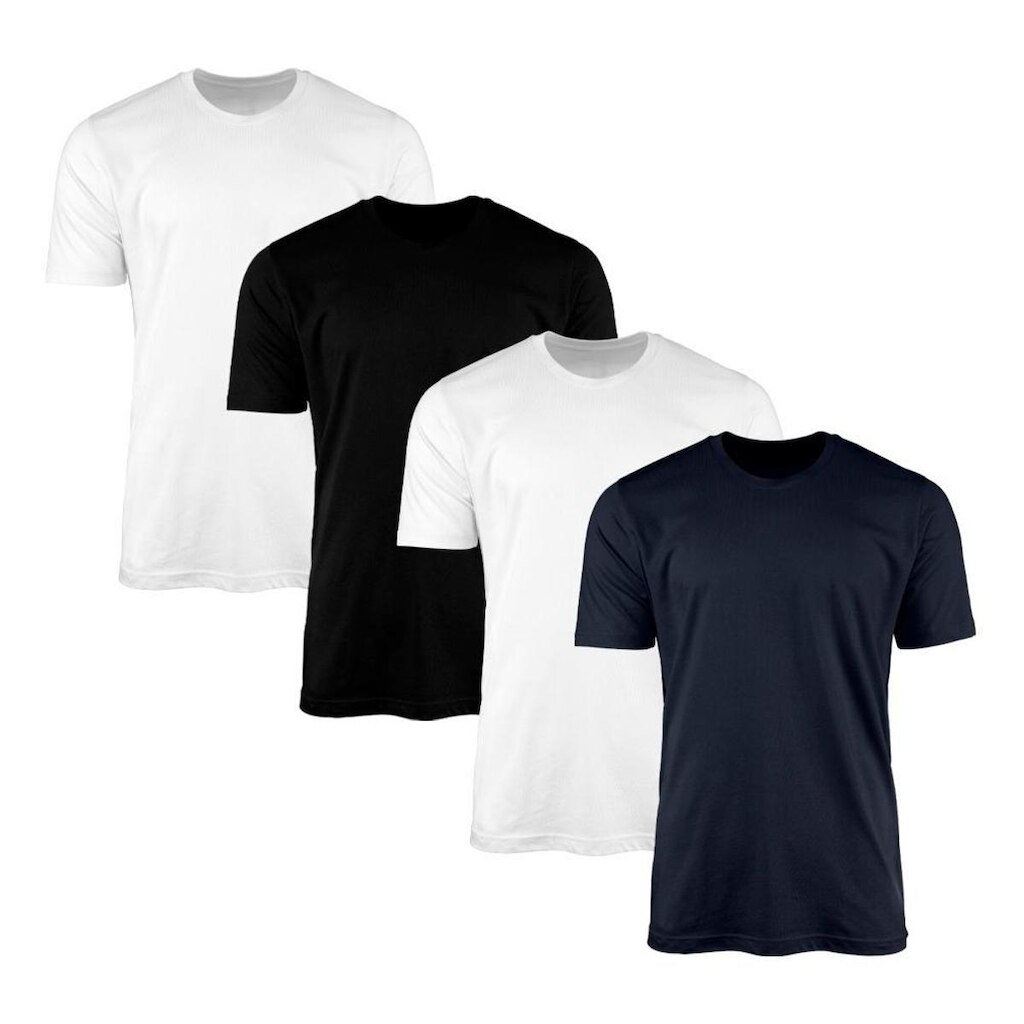Kit 4 Camisetas Masculina Lisa Básica 100% Algodão