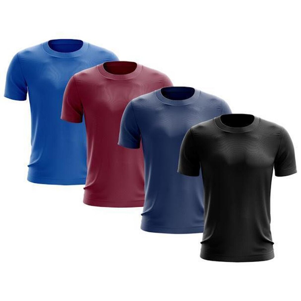 Kit 4 Camisetas Masculina Manga Curta Dry Proteção Uv