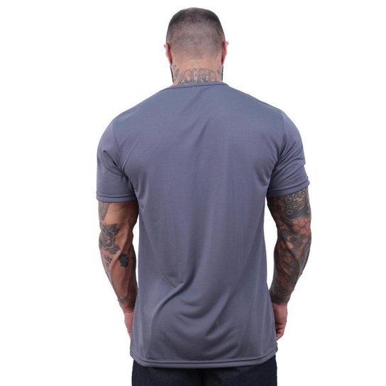Kit 4 Camisetas Tradicional MXD Conceito Dry 100% Poliéster Rajado