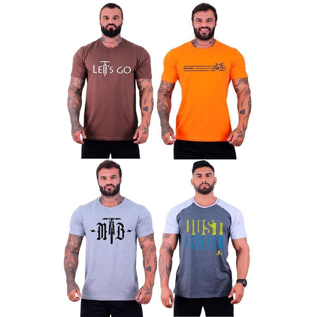 Kit 4 Camisetas Tradicional MXD Conceito MTB Mountain Bike Ar Livre