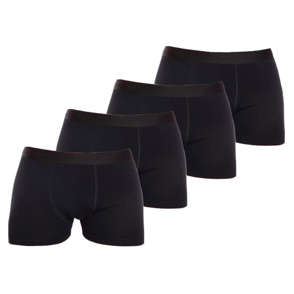 Kit 4 Cuecas Boxer Lisa Cotton Algodão Box Premium