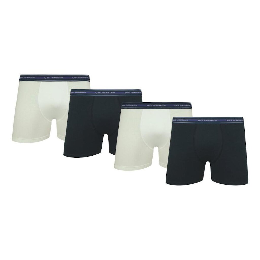 Kit 4 Cuecas Boxer Lupo Original Algodão Box Masculina
