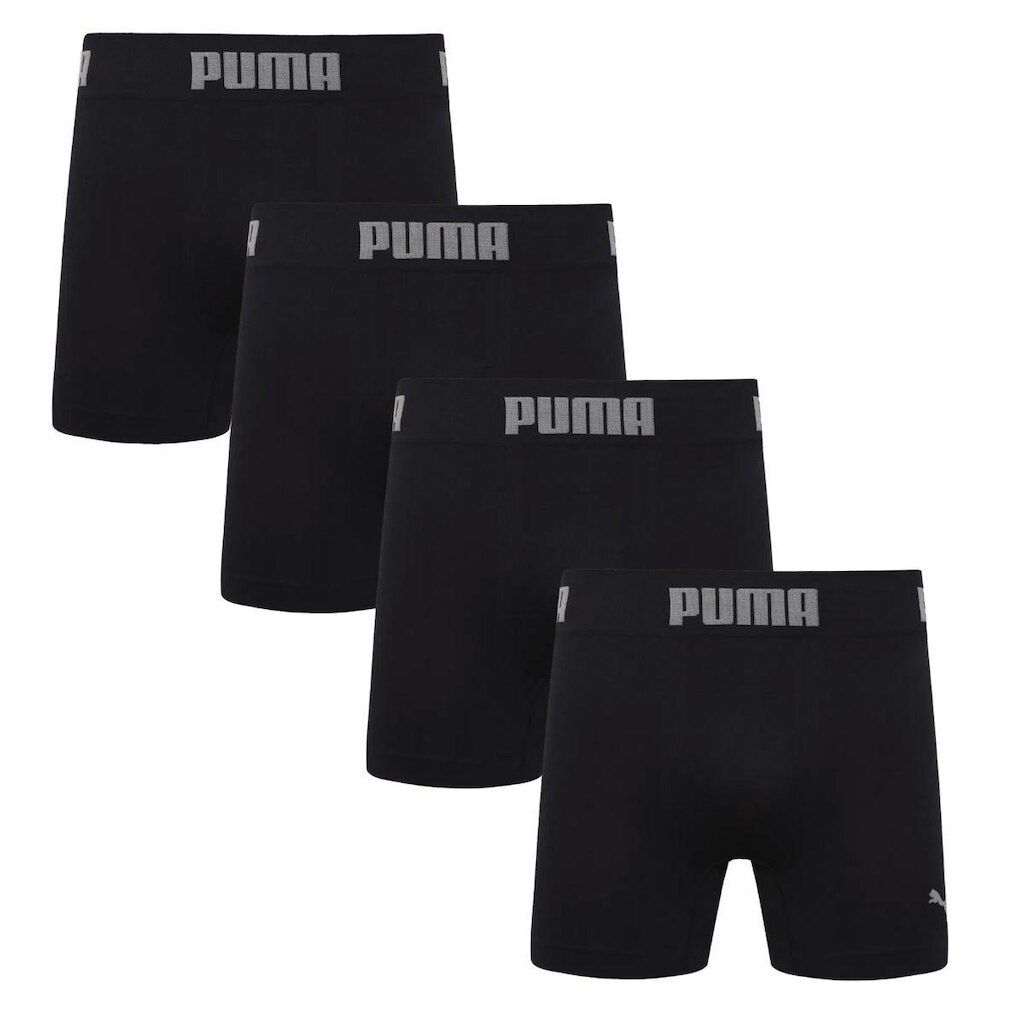 Kit 4 Cuecas Boxer Puma Masculina Cueca Box Sem Costura