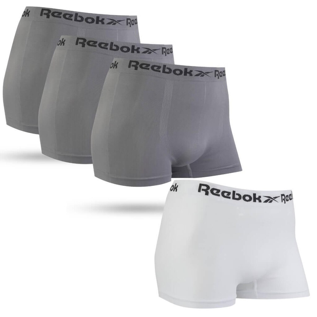 Kit 4 Cuecas Boxer Sem Costura Confortável Reebok
