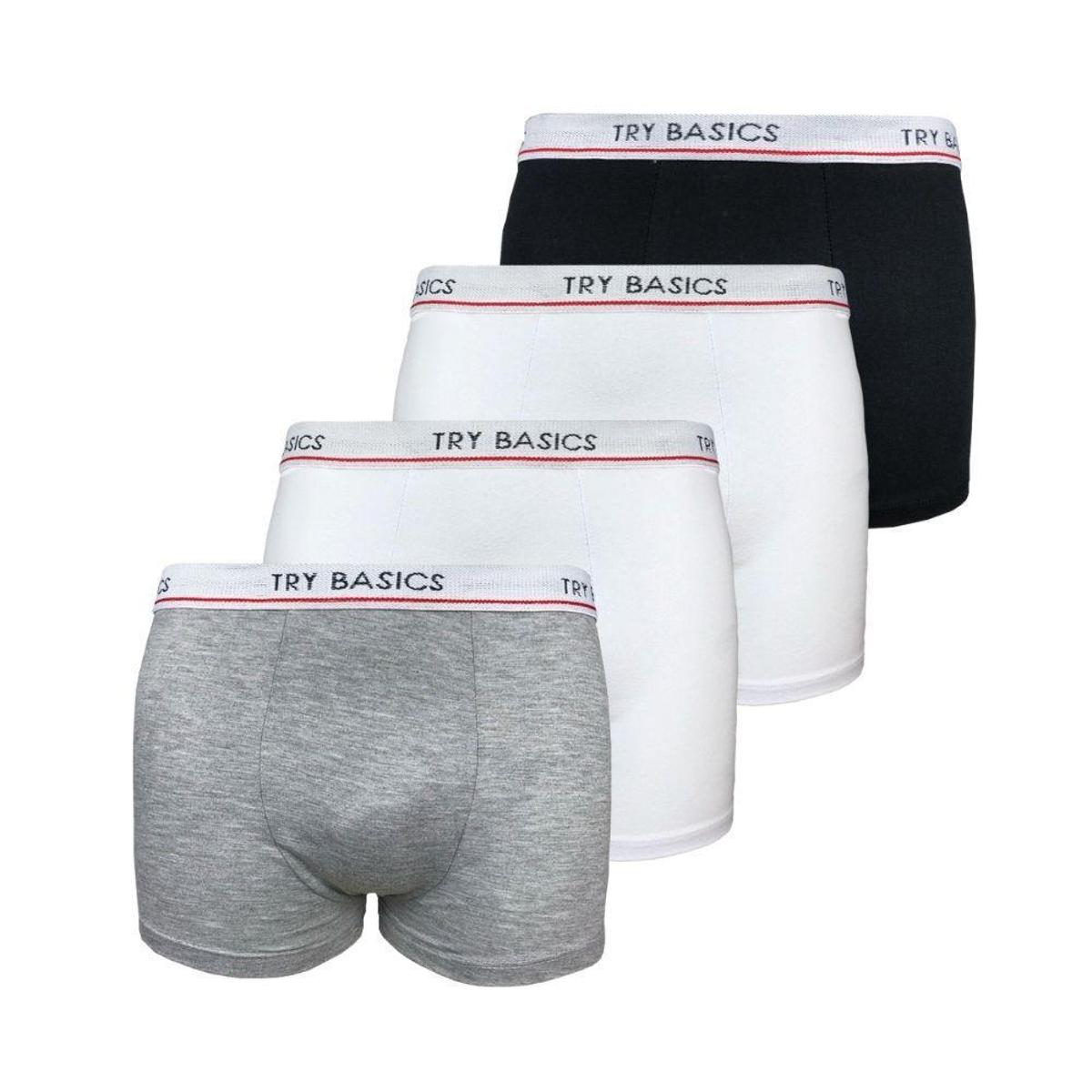 Kit 4 Cuecas Boxers Infantil Box Algodão Cotton Conforto Menor preço em Kit 4 Cuecas Boxers Infantil Box Algodão Cotton Conforto