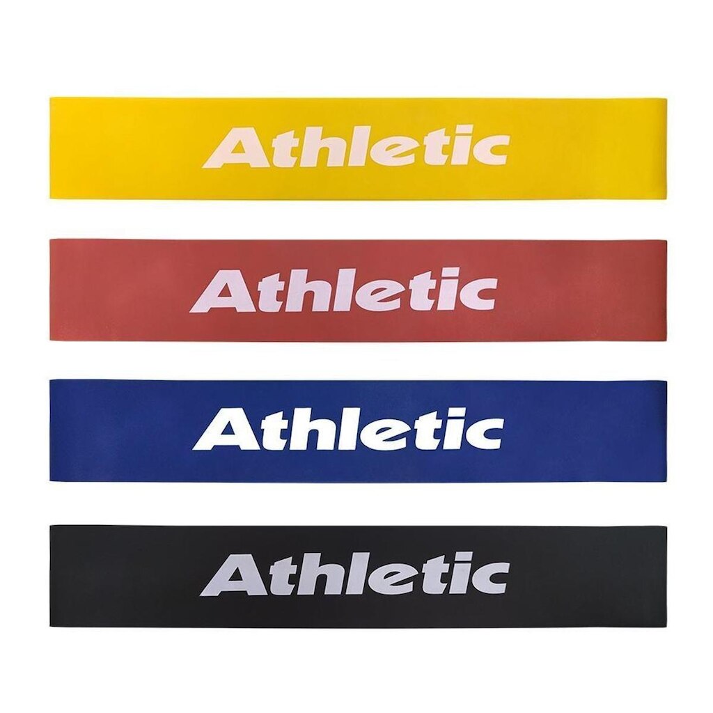 Kit 4 faixas elásticas de resistência Athletic